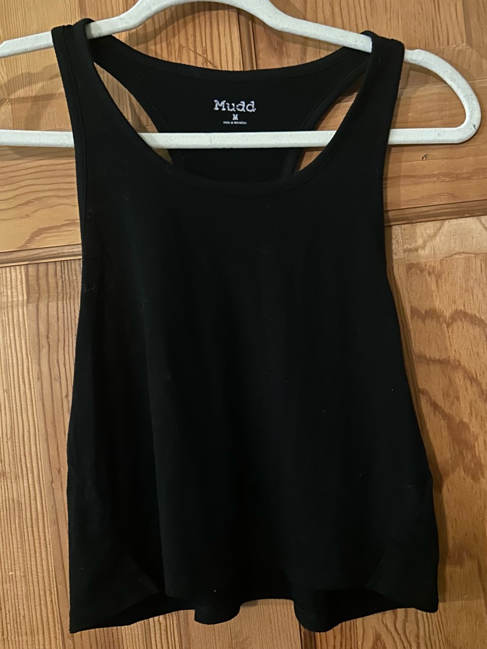 Mudd Black Racerback Crop Tank